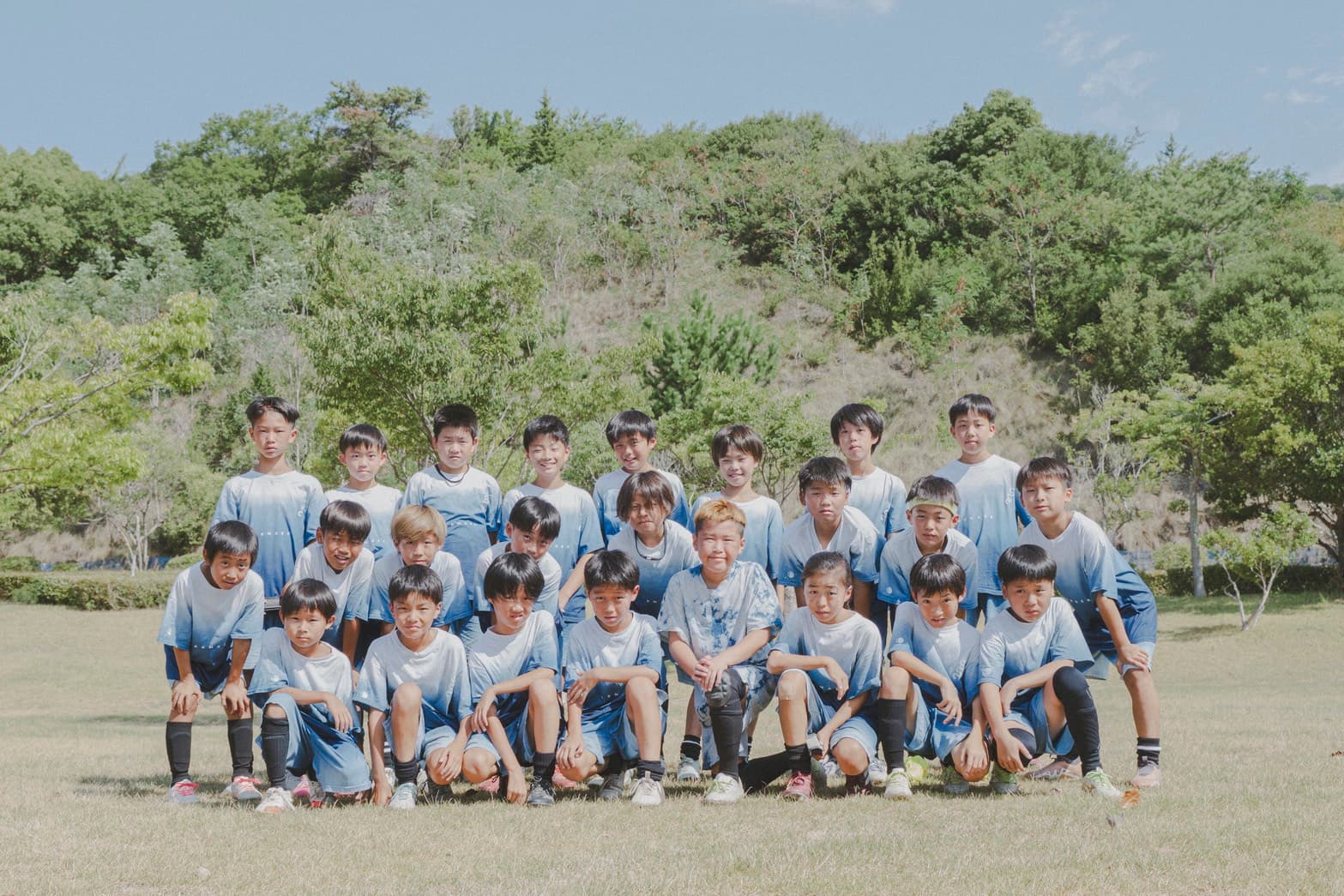 サッカーのトレーニング風景